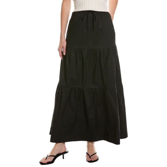 NIA Dresses & Skirts - Nia Womens  Cora Tiered Maxi Skirt, Black